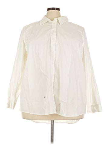 Lane Bryant Long Sleeve Button-Down Shirt (view 1)