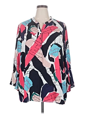 Nic + Zoe 3/4 Sleeve Blouse (view 1)