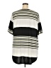 Lularoe Stripes Silver Short Sleeve T-Shirt Size 24 - 26 - photo 2