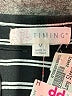 Timing Stripes Black Long Sleeve Blouse Size M - photo 7