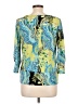 Saint Tropez West Teal 3/4 Sleeve Blouse Size L - photo 2