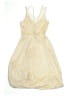 Xtraordinary 100% Polyester Metallic Gold Dress Size 8 - photo 2