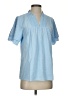 Assorted Brands 100% Polyester Blue Short Sleeve Blouse Size S - photo 1