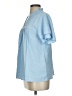 Assorted Brands 100% Polyester Blue Short Sleeve Blouse Size S - photo 5