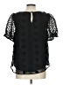 Sweet Wanderer 100% Polyester Black Short Sleeve Blouse Size L - photo 2