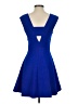Sugar Lips 100% Polyester Solid Blue Cocktail Dress Size S - photo 2
