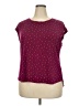 Elle Burgundy Short Sleeve Top Size XXL - photo 1