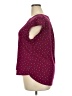 Elle Burgundy Short Sleeve Top Size XXL - photo 5