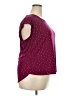 Elle Burgundy Short Sleeve Top Size XXL - photo 4