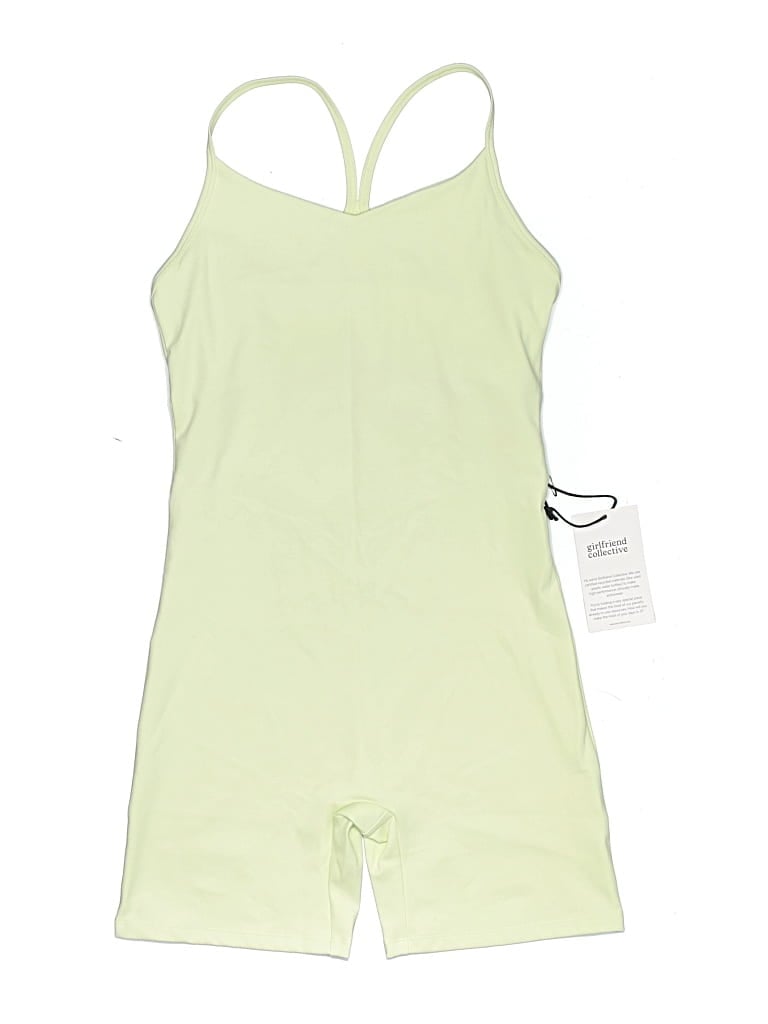 Girlfriend Collective Romper In Green
