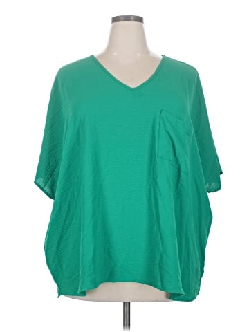 Zenana Short Sleeve Blouse (view 1)