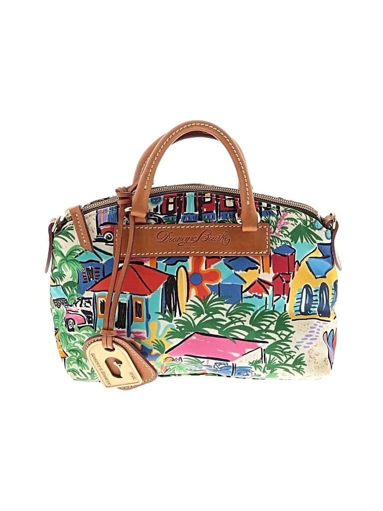Pre-owned Dooney & Bourke Satchel In Green