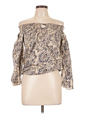 Papaya 3/4 Sleeve Blouse (view 1)