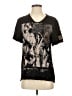 Guess Animal Print Black Short Sleeve T-Shirt Size XS - photo 1