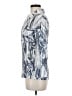 David Cline Print Silver Long Sleeve Blouse Size M - photo 5