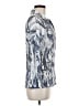 David Cline Print Silver Long Sleeve Blouse Size M - photo 4