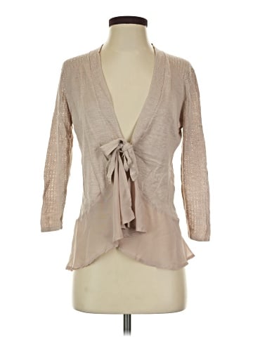 August Silk Cardigan (view 1)