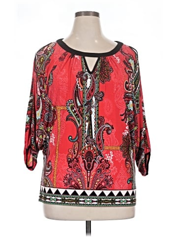 Beige by ECI 3/4 Sleeve Blouse (view 1)