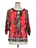 Beige by ECI Red 3/4 Sleeve Blouse Size XL - photo 1