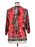 Beige by ECI Red 3/4 Sleeve Blouse Size XL - photo 2