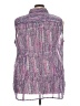 Attention 100% Polyester Purple Sleeveless T-Shirt Size 3X - photo 2