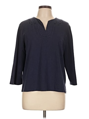 Denim & Co 3/4 Sleeve T-Shirt (view 1)
