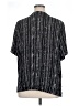 Requirements 100% Rayon Stripes Black Short Sleeve Blouse Size 1X - photo 2