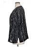 Requirements 100% Rayon Stripes Black Short Sleeve Blouse Size 1X - photo 5