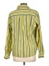 White Stag Stripes Yellow Long Sleeve Blouse Size L - photo 2