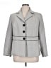 Le Suit 100% Polyester Houndstooth Gray Blazer Size 14 - photo 1