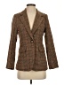 Ebossy 100% Polyester Tweed Brown Blazer Size XS - photo 1