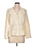 RENA LANGE 100% Cupro Ivory Blazer Size 12 - photo 1