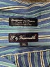 Faconnable 100% Cotton Stripes Blue Long Sleeve Button-Down Shirt Size XL - photo 7