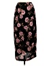 AGB 100% Polyester Floral Black Casual Skirt Size S - photo 1