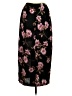 AGB 100% Polyester Floral Black Casual Skirt Size S - photo 2