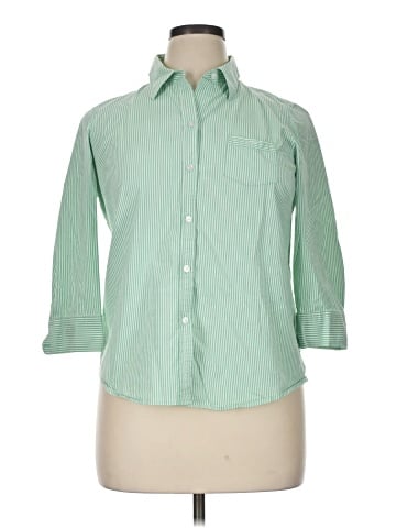 IZOD 3/4 Sleeve Button-Down Shirt (view 1)