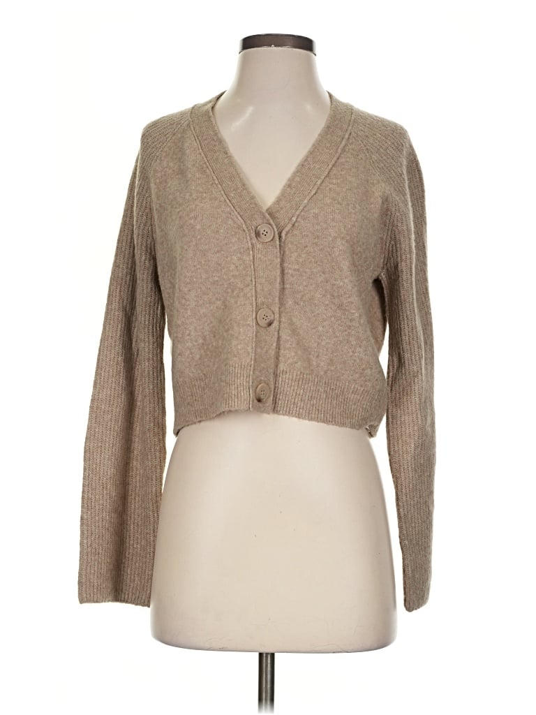 Pre-owned Tahari Cardigan Sweater In Tan