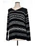 White Stag 100% Acrylic Print Black Pullover Sweater Size 16 - photo 1