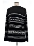 White Stag 100% Acrylic Print Black Pullover Sweater Size 16 - photo 2