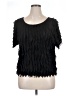 Sunny Leigh Black Short Sleeve Blouse Size XL - photo 1