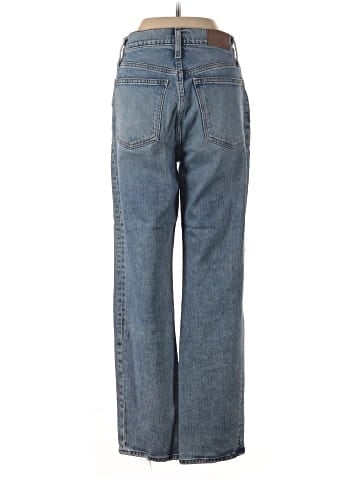 Madewell The Perfect Vintage Straight Jean in Kingsbury Wash: Knee-Rip Edition (view 2)