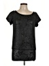 Essentials Metallic Black Short Sleeve T-Shirt Size L - photo 1
