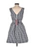 Jack Wills 100% Polyester Checkered-gingham Black Casual Dress Size 4 - photo 2
