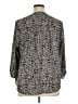 Torrid 100% Polyester Black 3/4 Sleeve Blouse Size 1X Plus (1) - photo 2