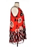 Calvin Klein 100% Polyester Graphic Red Sleeveless Blouse Size 1X - photo 4
