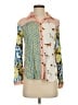 Maeve Color Block Ivory Long Sleeve Blouse Size XS - photo 1