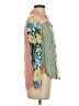 Maeve Color Block Ivory Long Sleeve Blouse Size XS - photo 4