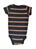 Gerber 100% Cotton Stripes Brown Short Sleeve Onesie Size 0-3 mo - photo 2