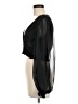 Peach Black 3/4 Sleeve Blouse Size M - photo 5