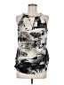 Essentials Silver Sleeveless Blouse Size M - photo 1